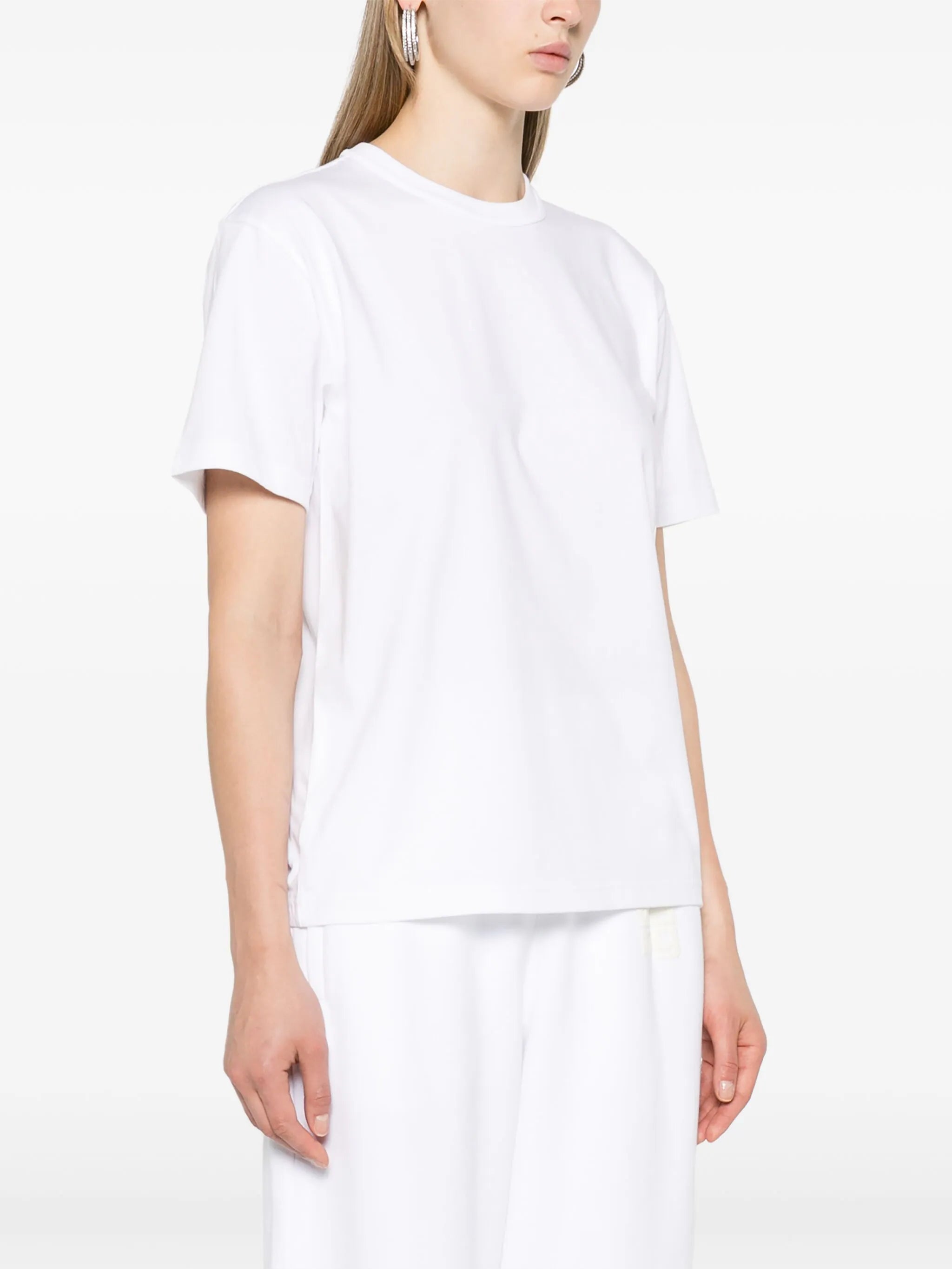 T BY ALEXANDER WANG - Women Essential Jersey Puff Logo Short Sleeve Tee Ash Gray Jersey Tee T BY ALEXANDER WANG - Women Essential Jersey Puff Logo Short Sleeve Tee Ash Gray Jersey Tee