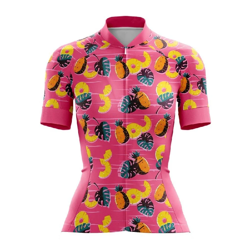 Pink Pineapple Breeze Women's Cycling Jersey Branded Jersey Tee