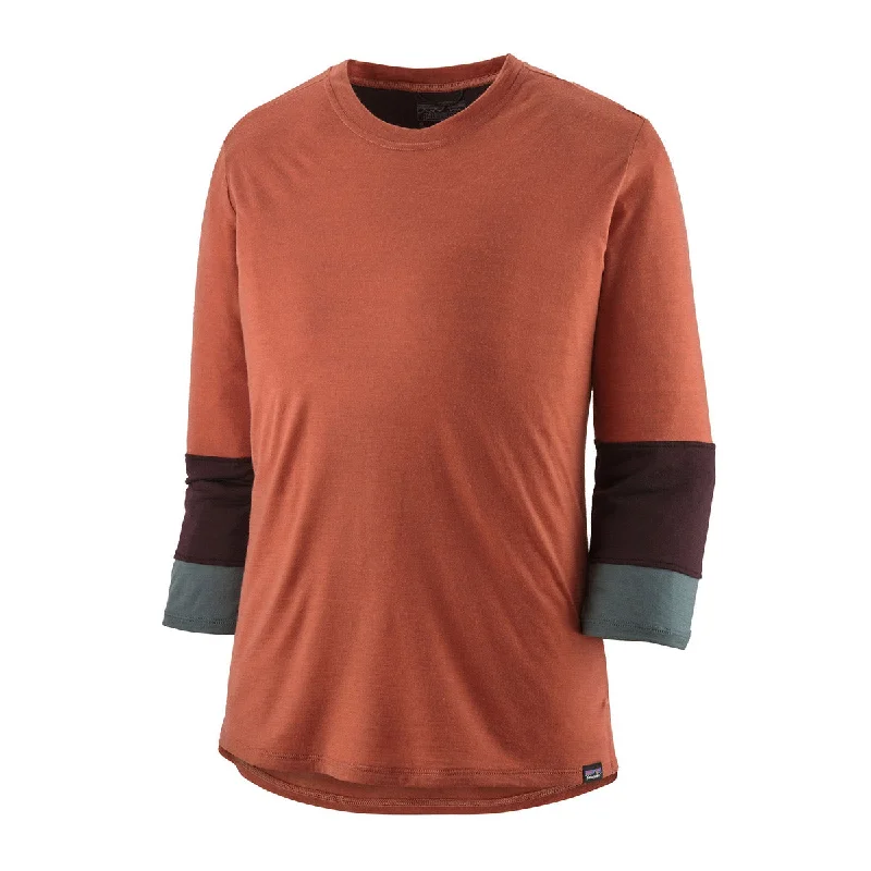 Women's Merino Blend 3/4 Sleeve Bike Jersey Minimalist Jersey Tee