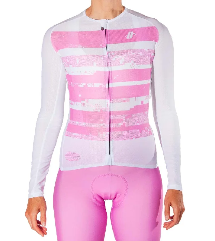 Women's Gravity Zero Long Sleeve Jersey - Glitch Designer Jersey Tee