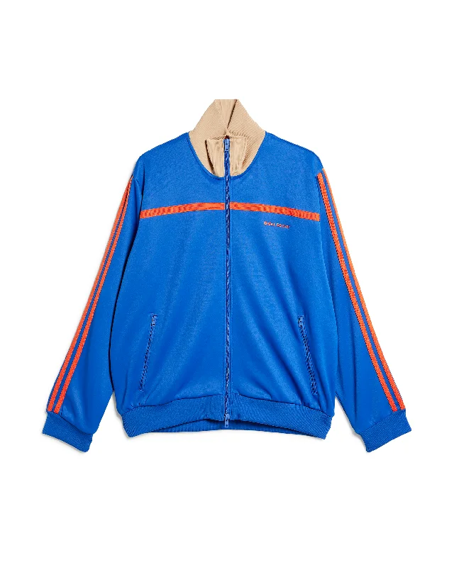 Wales Bonner Jersey Track Top - Royal Blue Turquoise Jersey Tee