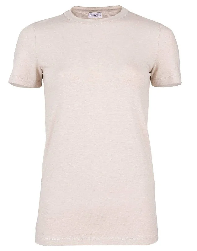 Oat Basic Cotton Jersey Crewneck Short Sleeve Tee Party Jersey Tee