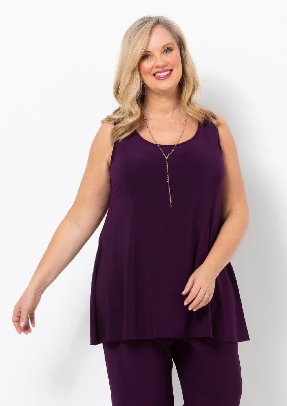 Jersey Swing Cami Long Sleeve Jersey Tee