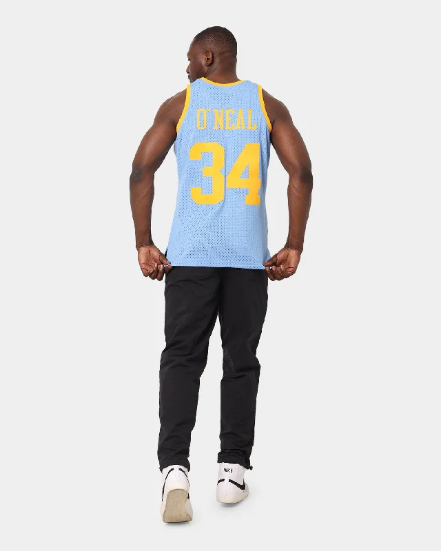 Mitchell & Ness Los Angeles Lakers Shaquille O'Neal #34 '01-'02 Swingman Jersey Columbia Blue Chic Jersey Tee Mitchell & Ness Los Angeles Lakers Shaquille O'Neal #34 '01-'02 Swingman Jersey Columbia Blue Chic Jersey Tee