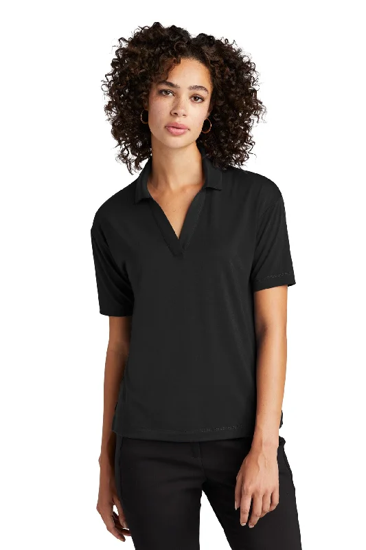 MERCER+METTLE™ Women's Stretch Jersey Polo MM1015 Patterned Jersey Tee