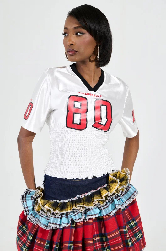 WANNA JOIN MY TEAM SCRUNCH JERSEY Evening Jersey Tee