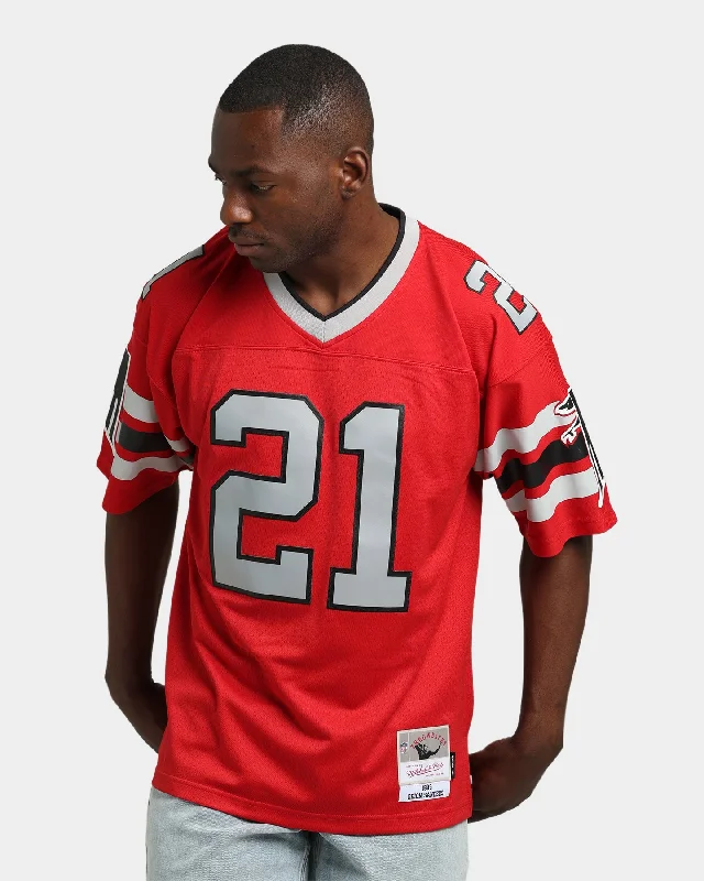 Mitchell & Ness Atlanta Falcons Deion Sanders #21 '89-'90 Legacy Jersey Scarlet Elegant Jersey Shirt Mitchell & Ness Atlanta Falcons Deion Sanders #21 '89-'90 Legacy Jersey Scarlet Elegant Jersey Shirt