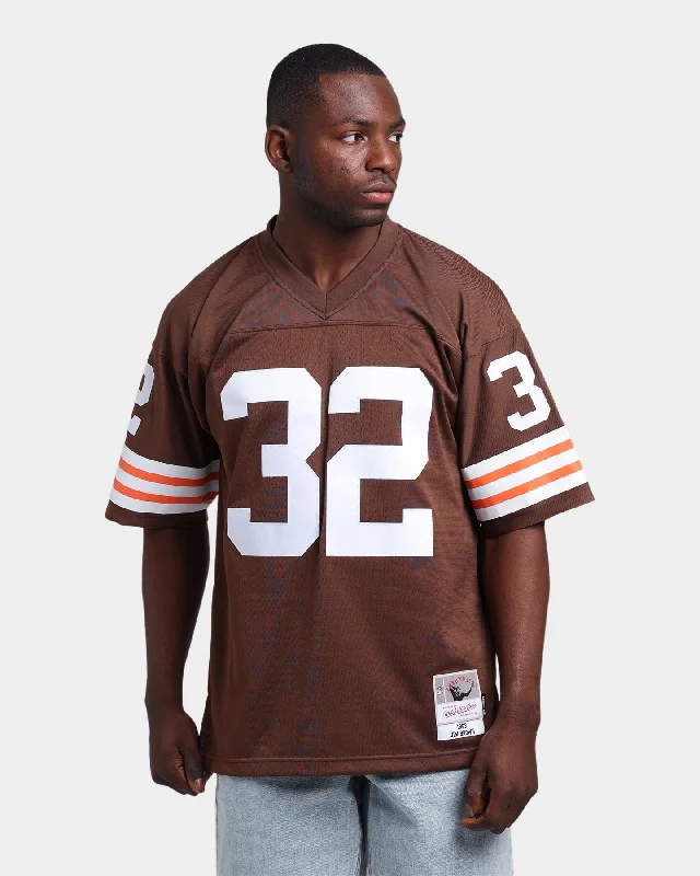 Mitchell & Ness Cleveland Browns Jim Brown #32 '63-'64 Legacy Jersey Brown Soft Jersey Shirt