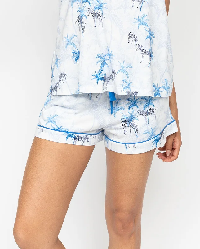 Lyla Womens Zebra Printed Jersey Shorts Glamorous Jersey Tee