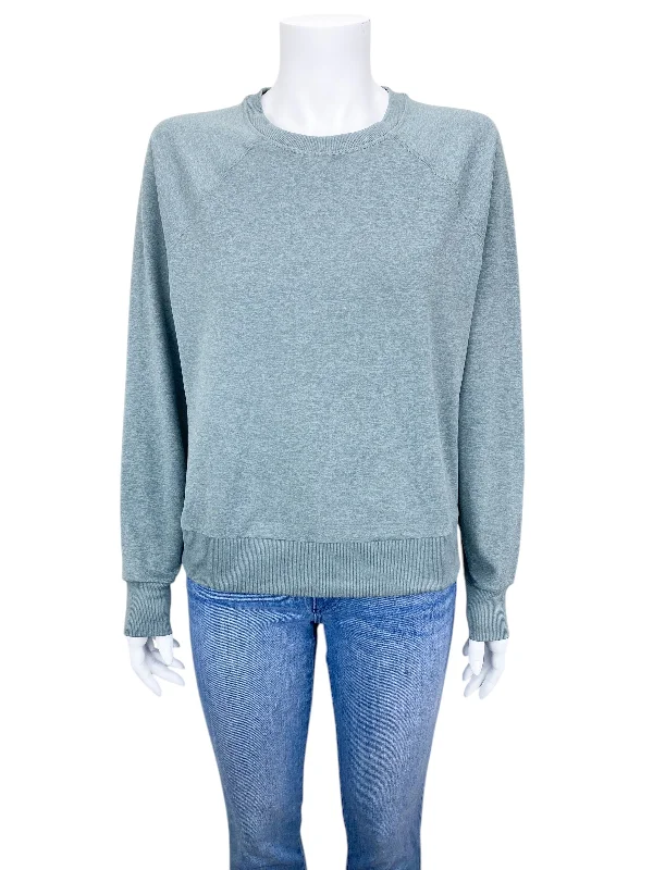 Vuori Women's Halo Jersey Crew Top Vintage Pistachio Heather Size S Sophisticated Jersey Tee Vuori Women's Halo Jersey Crew Top Vintage Pistachio Heather Size S Sophisticated Jersey Tee