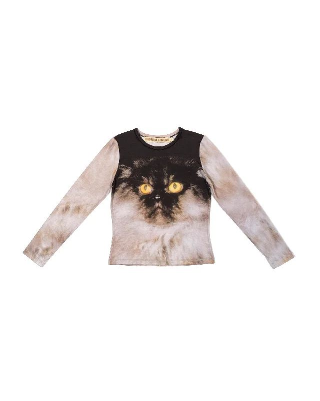 Sweet Pea Fitted Long Sleeve Jersey Top - Multi Stylish Jersey Top