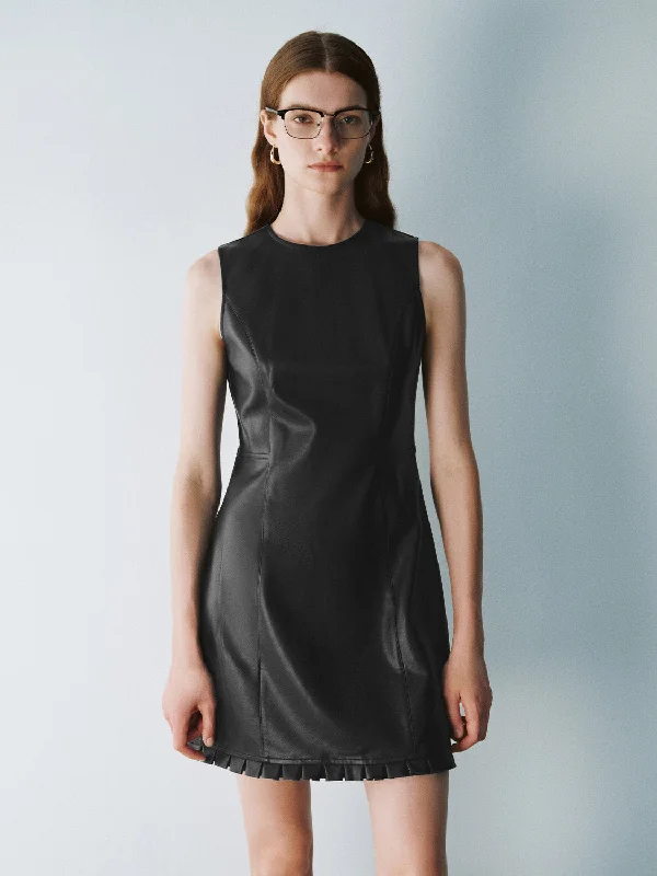 Crew Neck A-Line Dress Tunics Mesh breathable