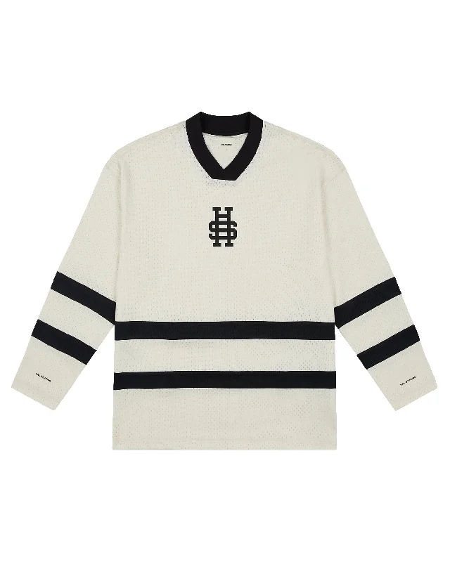 FIELD JERSEY LONGSLEEVE - BONE Limited Edition Jersey Tee