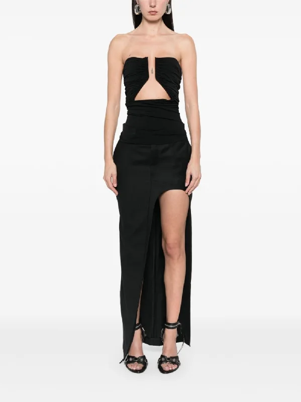 RICK OWENS - Women Top Jersey Prong Bustier Bright Color Jersey Top