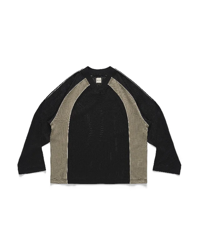 Practice Jersey L/S - Black Silk Jersey Blouse