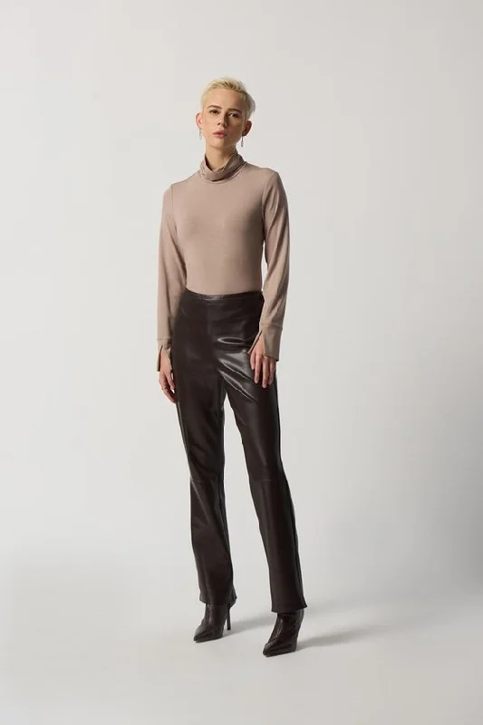 Joseph Ribkoff Jersey Knit Turtleneck Top Linen Jersey Top