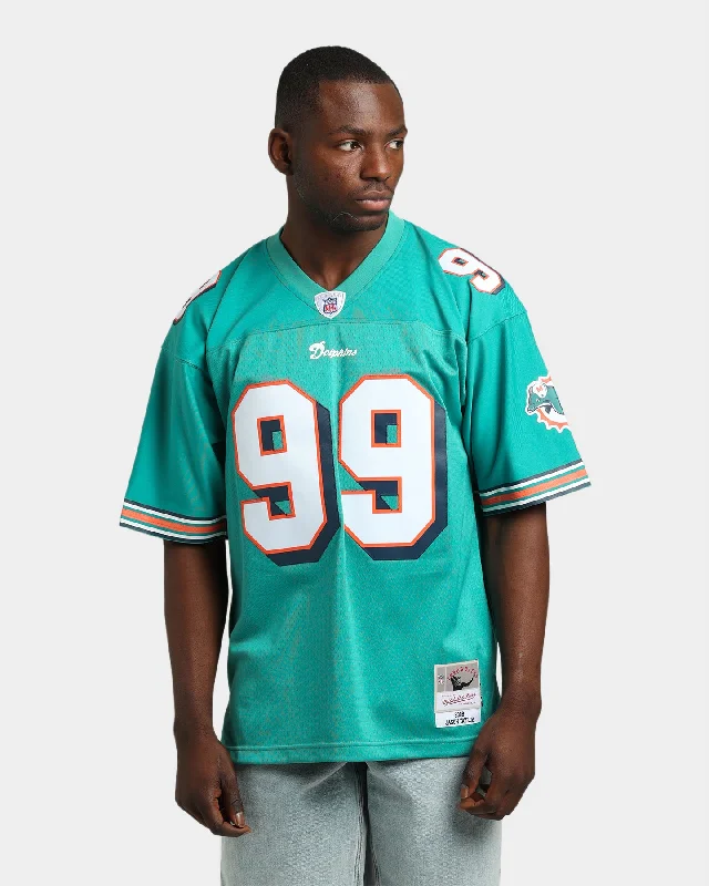 Mitchell & Ness Miami Dolphins Jason Taylor #99 '06-'07 Legacy Jersey Teal Stylish Jersey Top Mitchell & Ness Miami Dolphins Jason Taylor #99 '06-'07 Legacy Jersey Teal Stylish Jersey Top