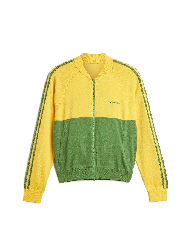Wales Bonner Jersey Track Top - Gold / Green Mustard Yellow Jersey Tee