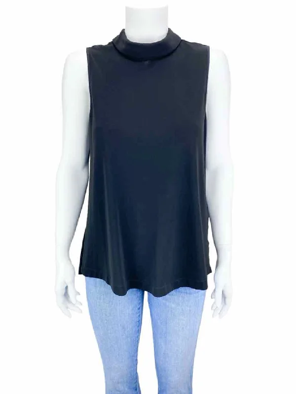 Etcetera Women's Matte Jersey Pleated Back Top Black Size 2 (S) Classic Jersey Tee