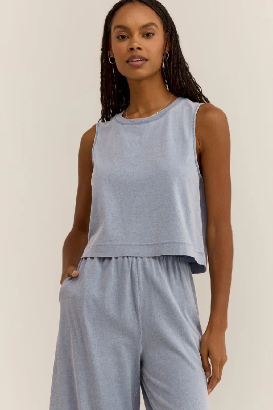 Sloane Jersey Muscle Top Silk Jersey Blouse