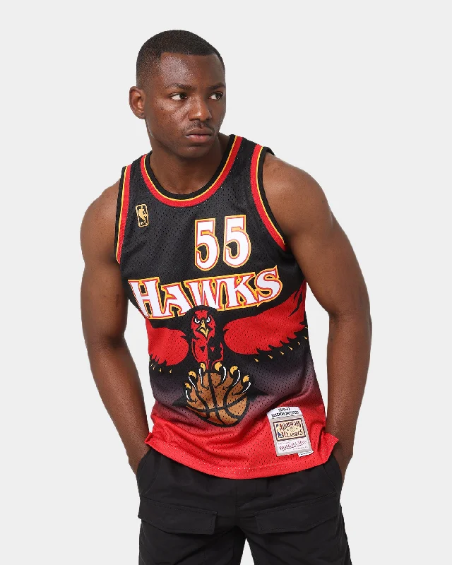 Mitchell & Ness Atlanta Hawks Dikembe Mutombo #55 '96-'97 Swingman Jersey Scarlet Classic Jersey Tee Mitchell & Ness Atlanta Hawks Dikembe Mutombo #55 '96-'97 Swingman Jersey Scarlet Classic Jersey Tee