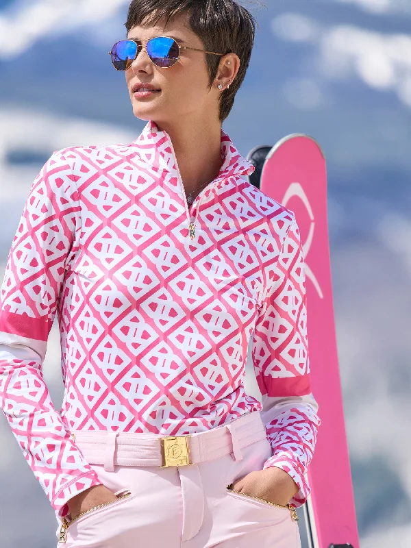 Beline Geo Jersey Tec Turtleneck Patterned Jersey Tee