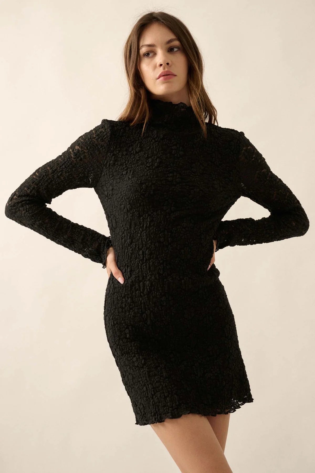 mockneck lace dress Tunics Hiking breathable