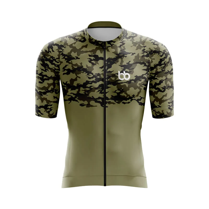 Camouflage Neck Aero Jerseys (V1) (Green) Sustainable Jersey Tee