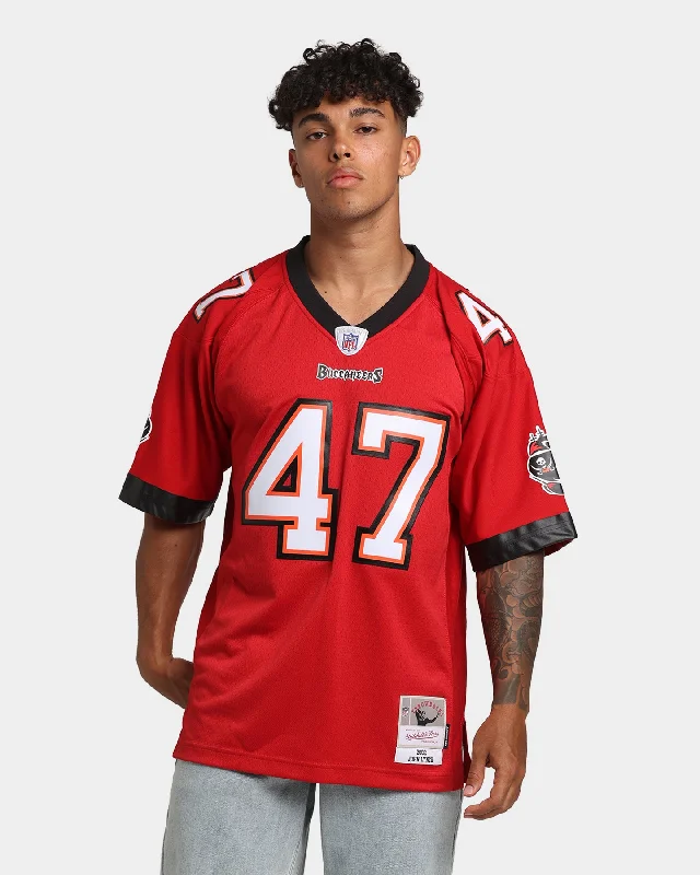 Mitchell & Ness Tampa Bay Buccaneers John Lynch #47 '02-'03 Legacy Jersey Scarlet Holiday Jersey Tee Mitchell & Ness Tampa Bay Buccaneers John Lynch #47 '02-'03 Legacy Jersey Scarlet Holiday Jersey Tee