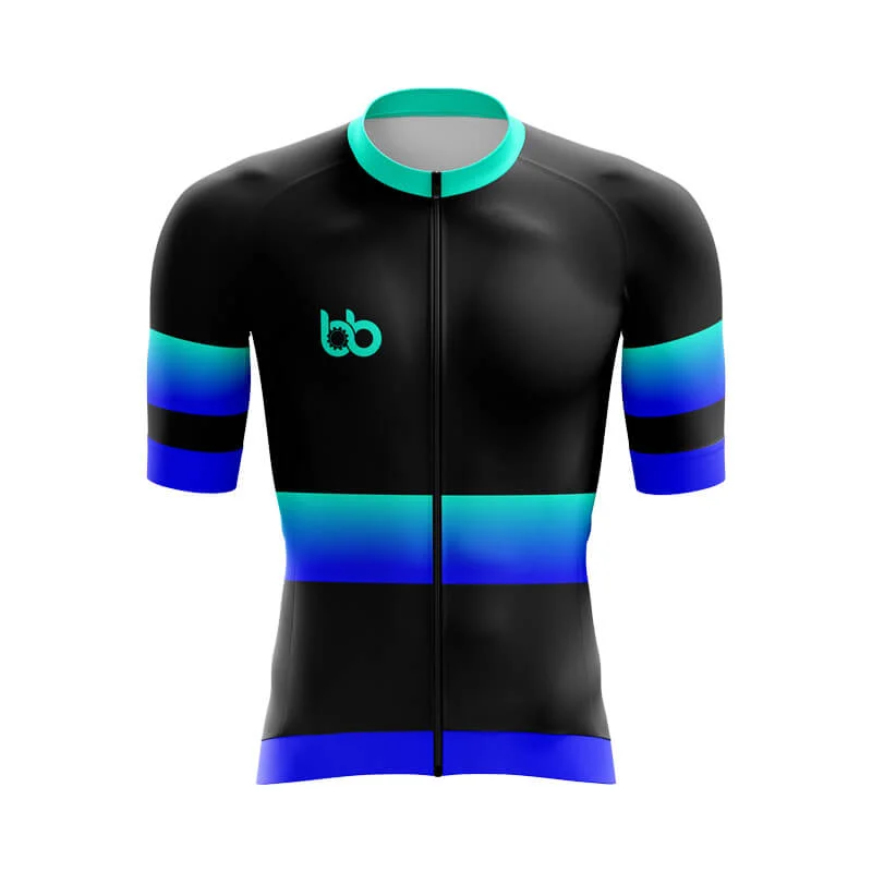 BB Gradient Aero jerseys (Blue-Teal) Casual Jersey Blouse