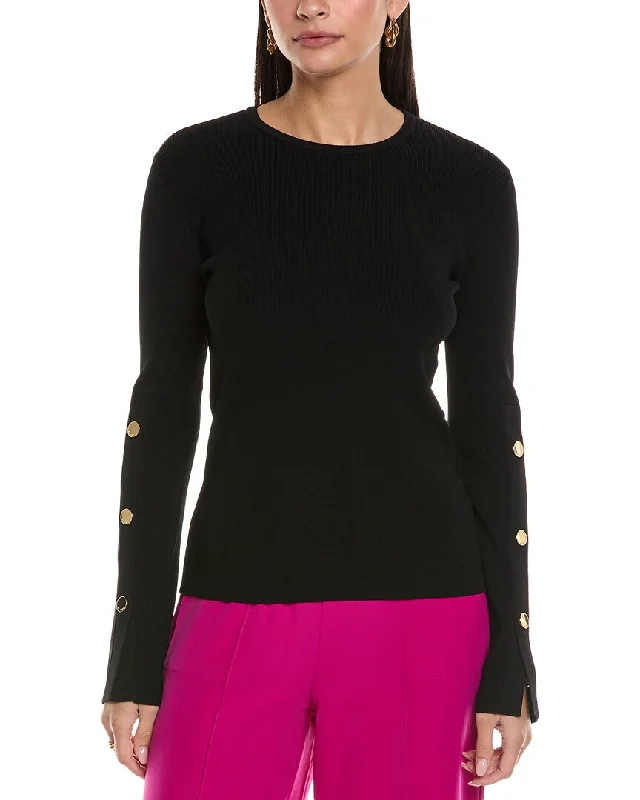 St. John Sweater Zippered Front Buttoned Front Snap Front