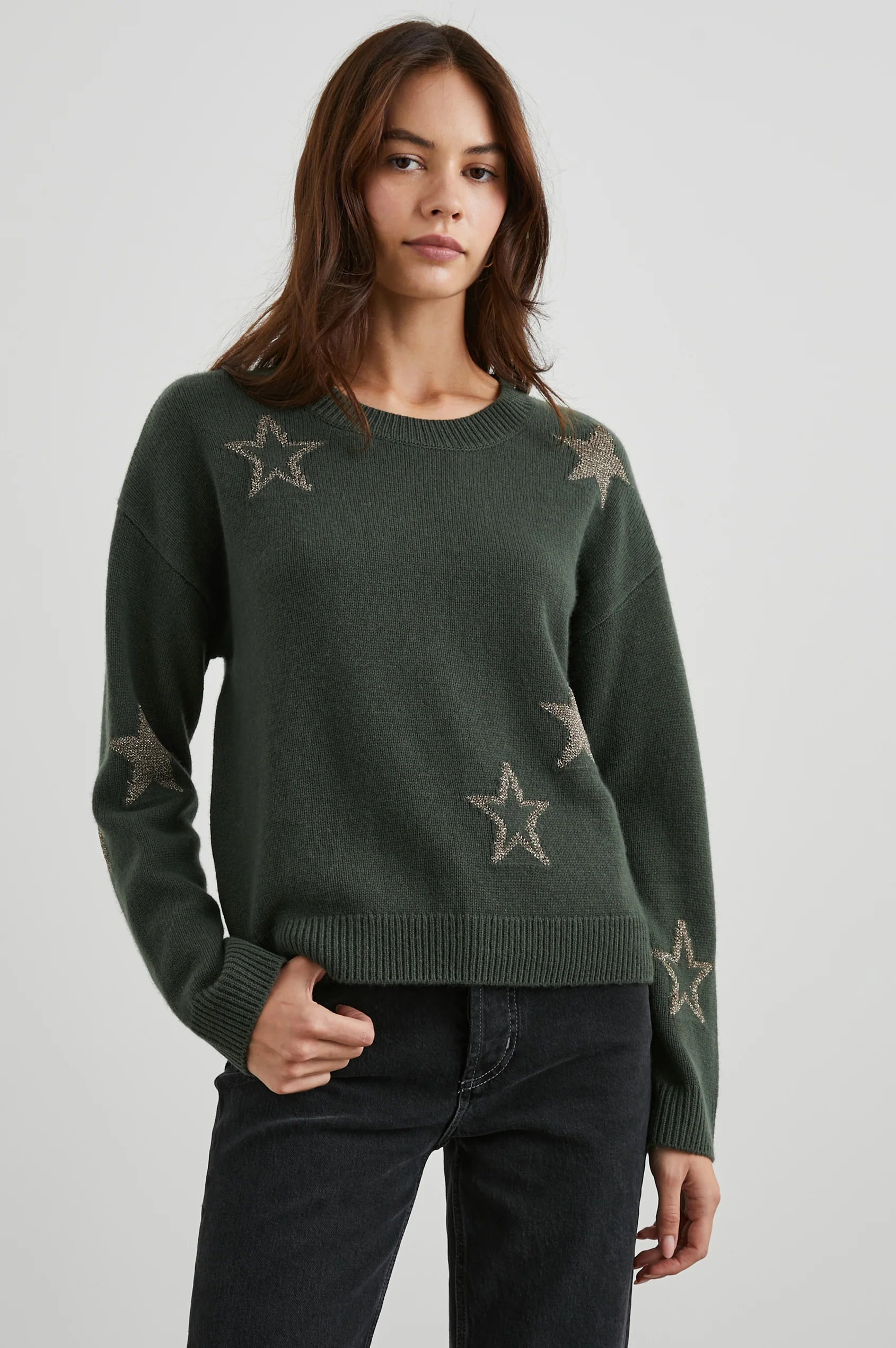 Perci Sweater Chenille Brocade Lace