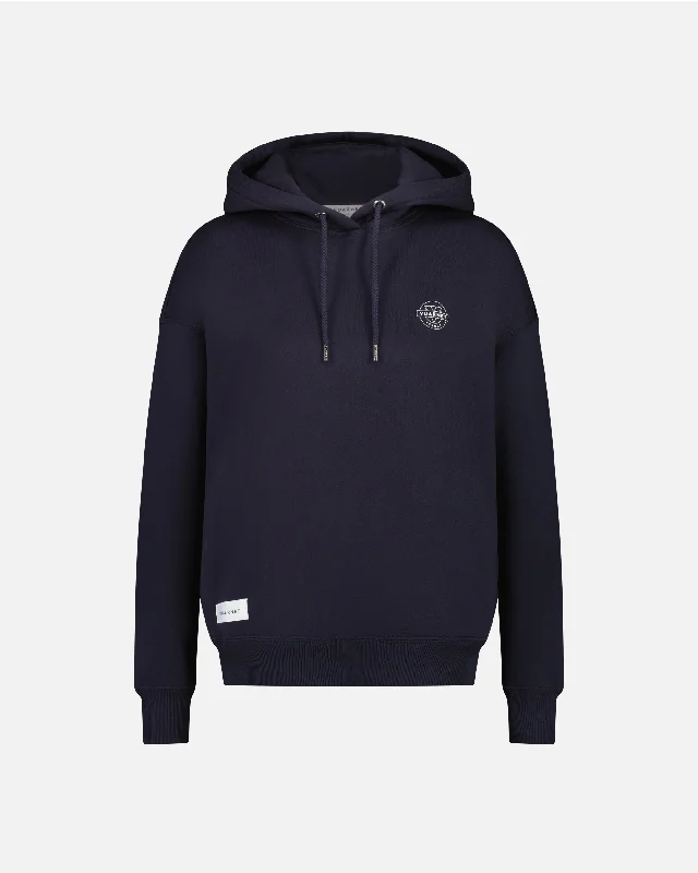 WOMEN HOODIE WITH VUARNET LOGO Hoodie with Slit Hem Functional Movement