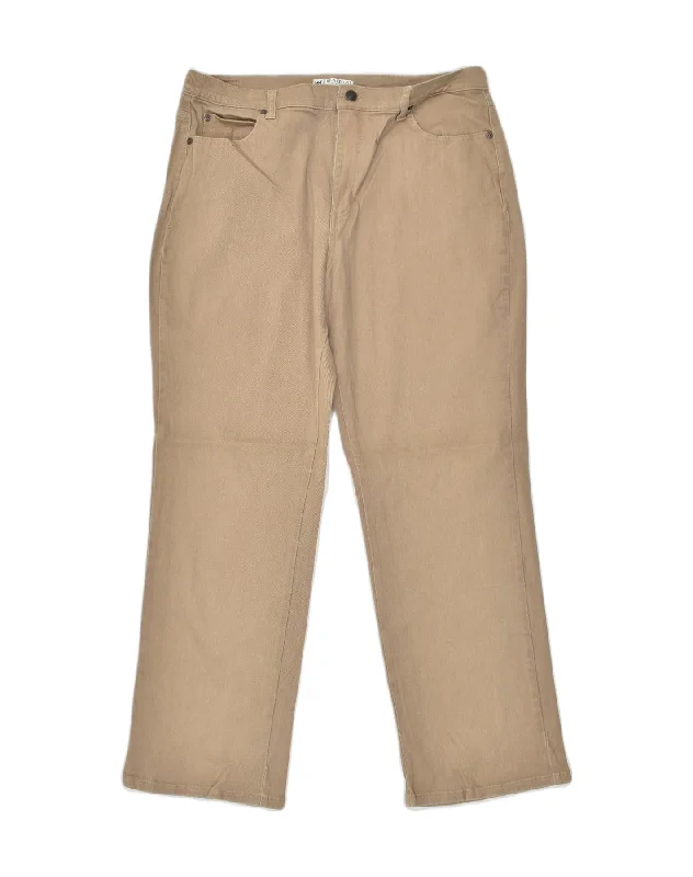 LEE Womens Straight Casual Trousers US 16 2XL W36 L30 Brown Cotton Trousers Lace Delicate LEE Womens Straight Casual Trousers US 16 2XL W36 L30 Brown Cotton Trousers Lace Delicate
