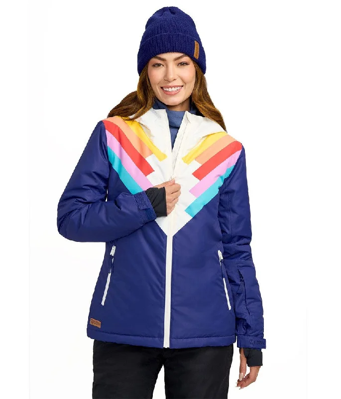 Women's Santa Fe Shredder Snowboard Jacket Belted Jacket Elasticated Jacket Padded Jacket Women's Santa Fe Shredder Snowboard Jacket Belted Jacket Elasticated Jacket Padded Jacket