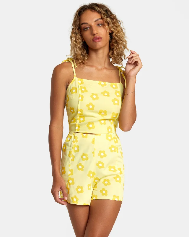 Nicky Cami Tank Top - Pineapple pastel tank top