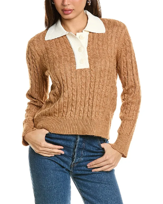 Design History Cable Polo Sweater Knit Fabric Woven Fabric Fleece Fabric