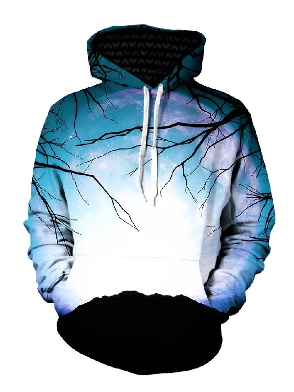 Night Owl Pullover Art Hoodie Hoodie with Hem Fringe Bohemian Relaxed