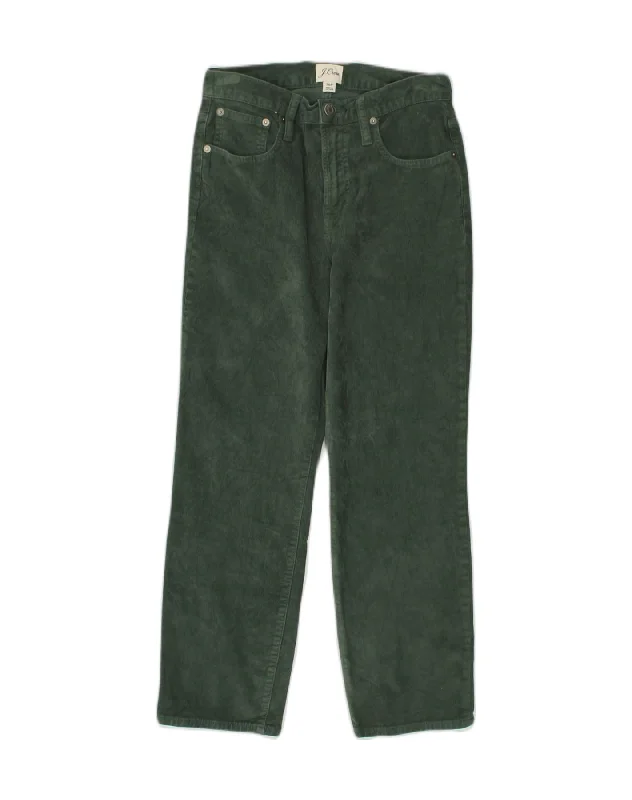 J. CREW Womens Straight Casual Trousers W26 L25 Green Cotton Trousers stylish modern J. CREW Womens Straight Casual Trousers W26 L25 Green Cotton Trousers stylish modern