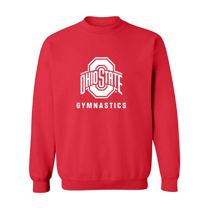 Ohio State - NCAA Women's Gymnastics : Samara Buchanan - Crewneck Sweatshirt Hoodie with Zipper Placket Modern Functional Ohio State - NCAA Women's Gymnastics : Samara Buchanan - Crewneck Sweatshirt Hoodie with Zipper Placket Modern Functional