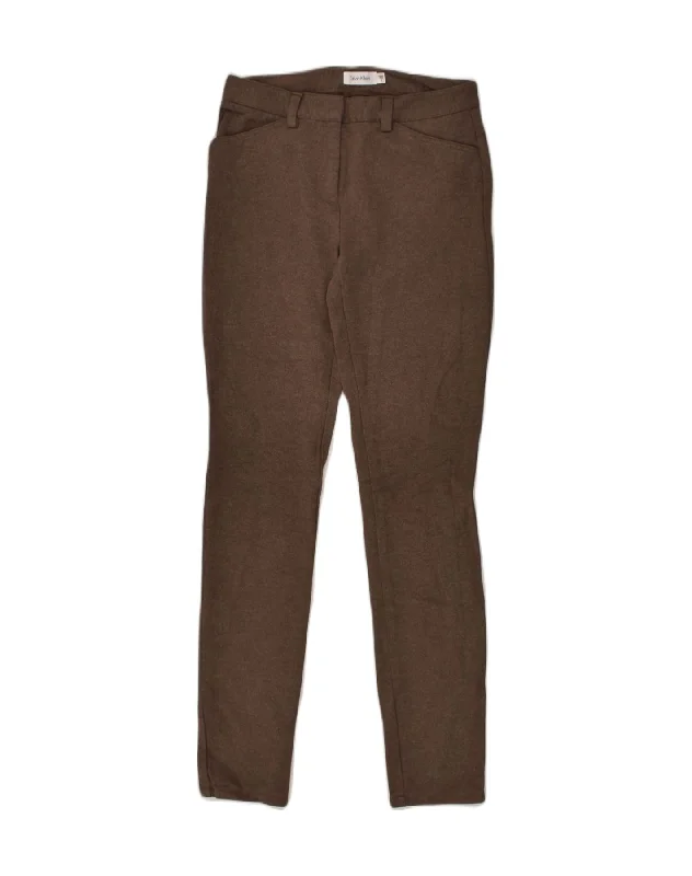 CALVIN KLEIN Womens Skinny Casual Trousers US 2 XS W28 L32 Brown Rayon Trousers Vintage Classic CALVIN KLEIN Womens Skinny Casual Trousers US 2 XS W28 L32 Brown Rayon Trousers Vintage Classic