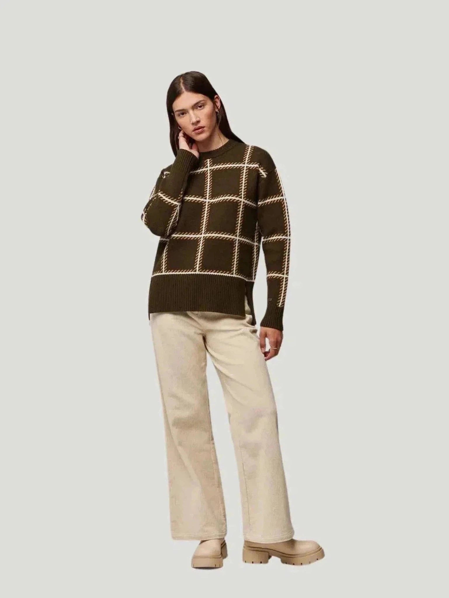 SOIA & KYO Belin Sweater Wool Fabric Cashmere Fabric Tweed Fabric