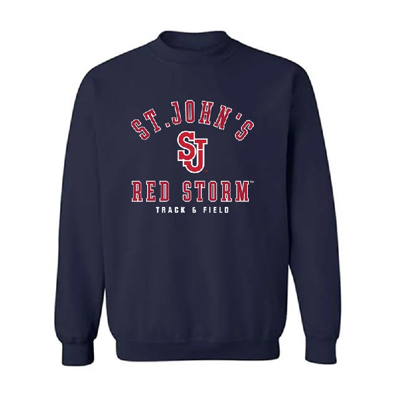 St. Johns - NCAA Women's Track & Field : Jade Dockery - Classic Shersey Crewneck Sweatshirt Hoodie with Ribbed Hem Stretchable Secure St. Johns - NCAA Women's Track & Field : Jade Dockery - Classic Shersey Crewneck Sweatshirt Hoodie with Ribbed Hem Stretchable Secure