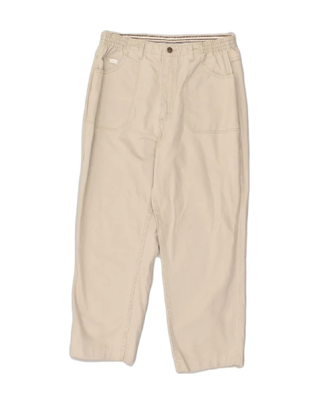 LEE Womens Straight Casual Trousers US 16 2XL W32 L27 Beige Cotton Trousers Capri Summer LEE Womens Straight Casual Trousers US 16 2XL W32 L27 Beige Cotton Trousers Capri Summer