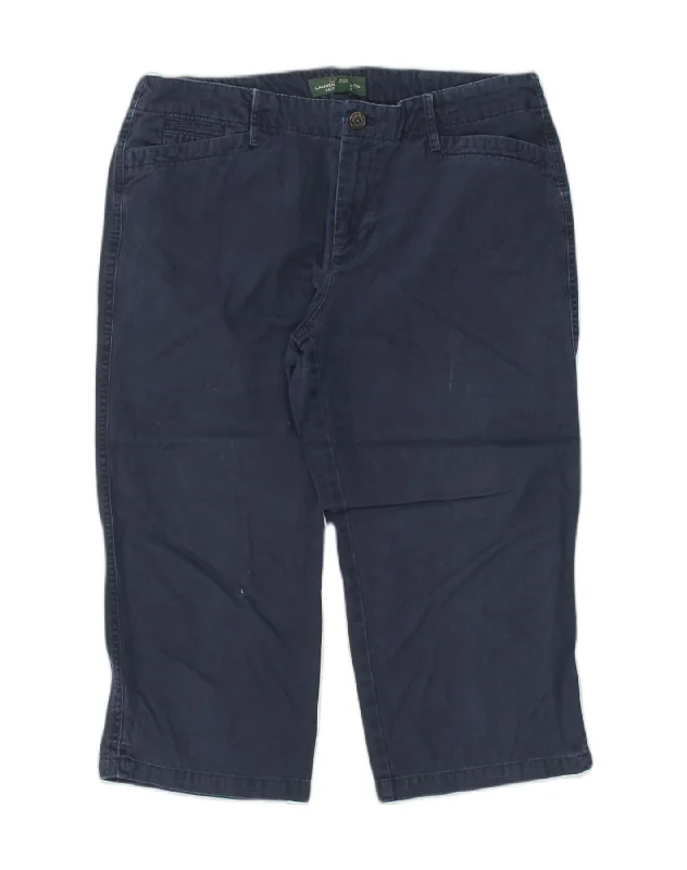 RALPH LAUREN Womens Straight Capri Trousers US 10 Large W33 L20 Navy Blue Trousers Leisure Comfortable RALPH LAUREN Womens Straight Capri Trousers US 10 Large W33 L20 Navy Blue Trousers Leisure Comfortable