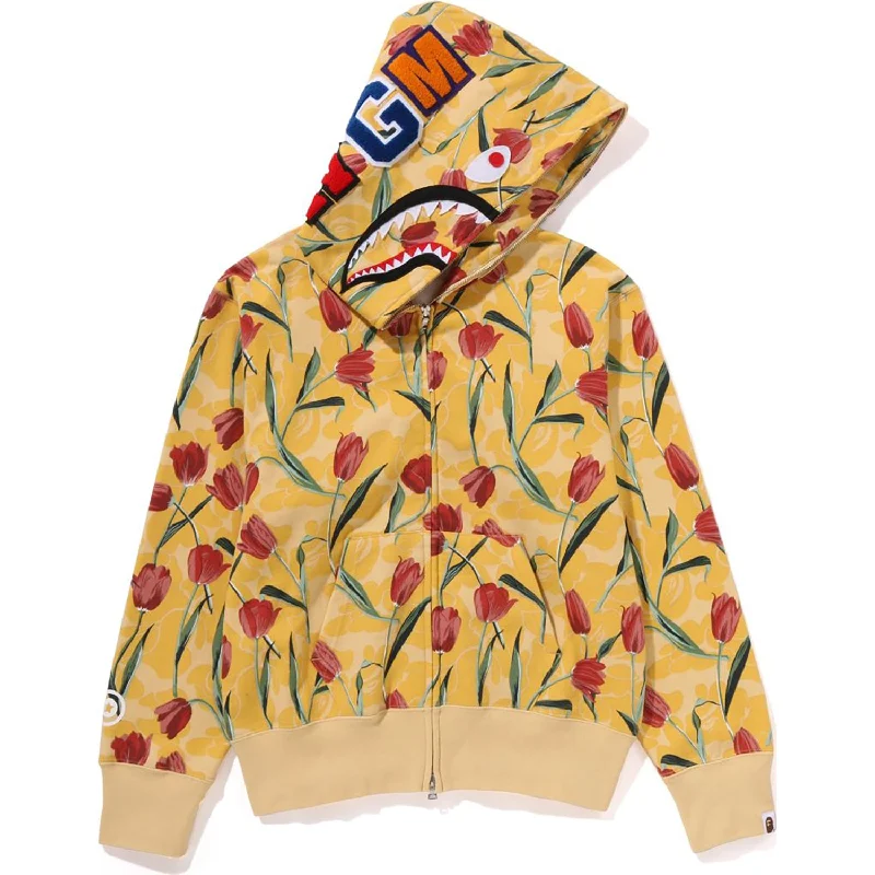 TULIP CAMO SHARK FULL ZIP HOODIE LADIES Hoodie with Puffed Sleeves Voluminous Trendy TULIP CAMO SHARK FULL ZIP HOODIE LADIES Hoodie with Puffed Sleeves Voluminous Trendy