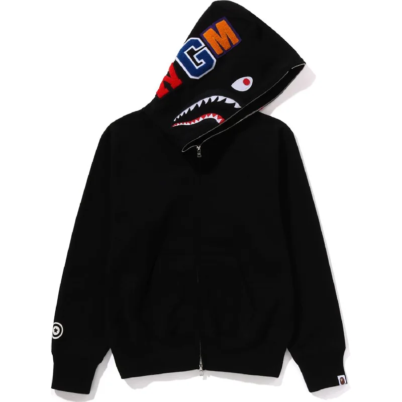 SHARK FULL ZIP HOODIE LADIES Hoodie with Velcro Closure Adjustable Secure