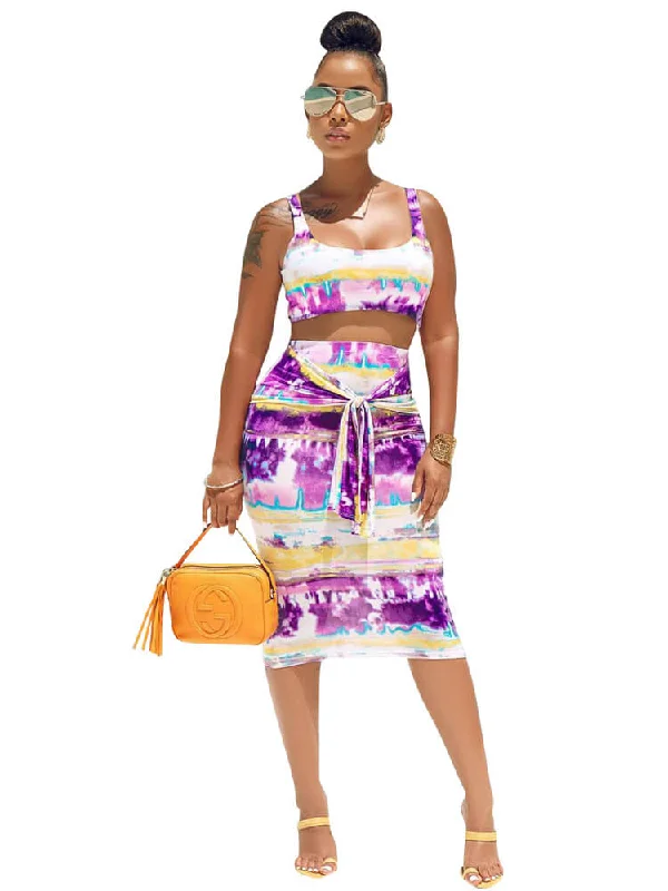 2 Piece Sleeveless Crop Top+Bodycon Skirt Sets Lace Blend Ribbed Blend Corduroy Blend 2 Piece Sleeveless Crop Top+Bodycon Skirt Sets Lace Blend Ribbed Blend Corduroy Blend