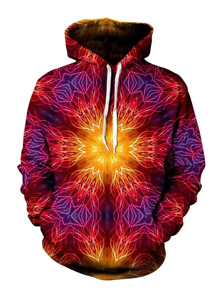 Mandala Madness Pullover Hoodie Hoodie with Ribbed Cuffs Snug Fit Comfort