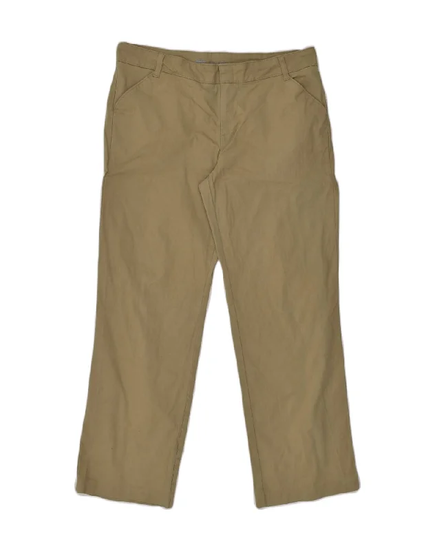 DICKIES Womens Straight Chino Trousers US 16 2XL W36 L31 Brown Cotton Trousers Handmade Artisanal DICKIES Womens Straight Chino Trousers US 16 2XL W36 L31 Brown Cotton Trousers Handmade Artisanal